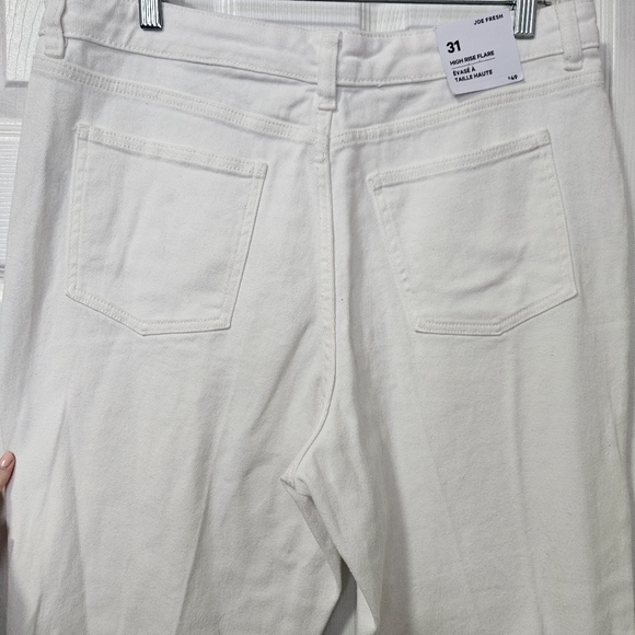 High rise flare white jeans - Picture 6 of 9